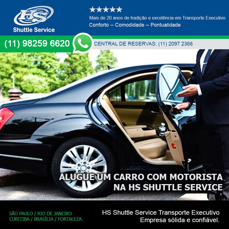 Aluguel de carro com motorista