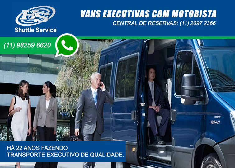 Vans Executivas com motorista