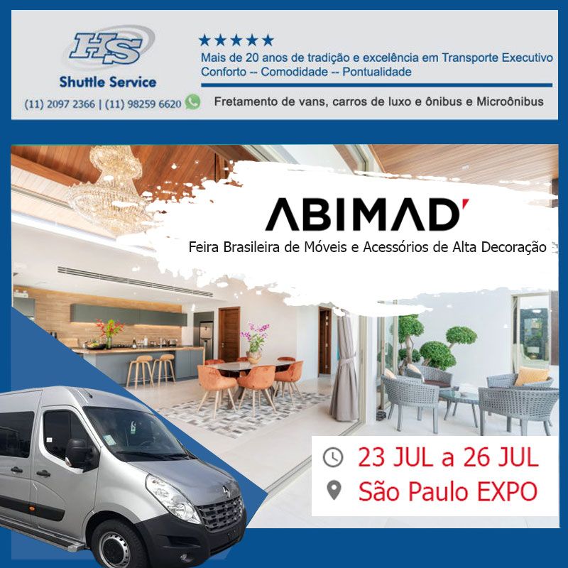 Transfer para feira Abimad
