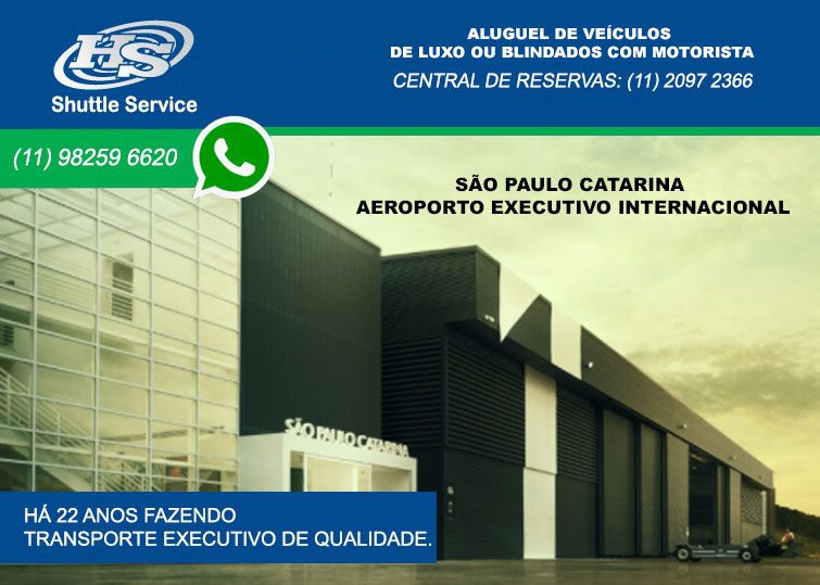 Transfer aeroporto executivo em sp