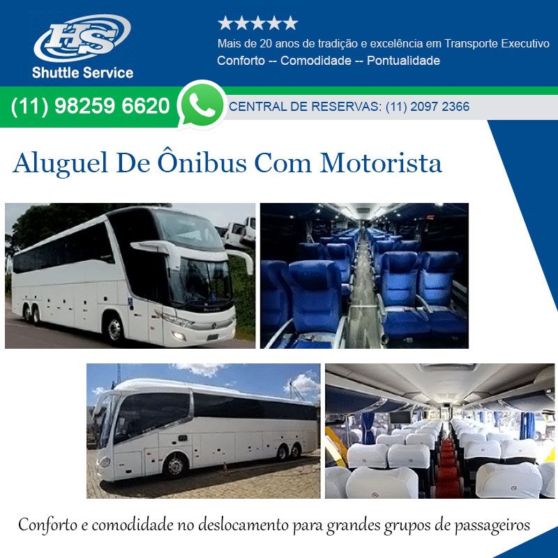 Aluguel de Ônibus com motorista