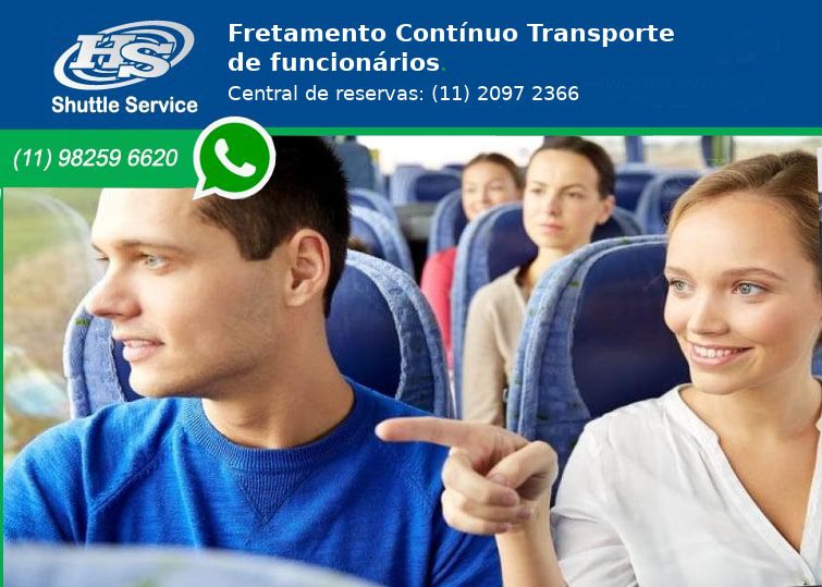 Fretamento Contínuo Transporte de funcionários.