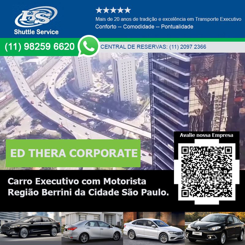 aluguel de carro executivo região Berrini