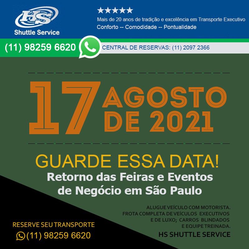 Retorno das feiras e eventos de negócio em SP