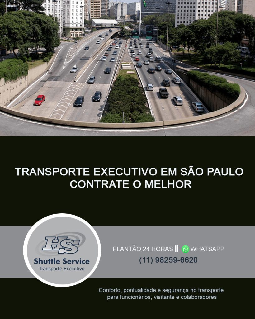 Transporte Executivo em São Paulo com a HS Shuttle Service. Frota moderna, motoristas bilíngues, soluções sob medida para empresas, eventos e traslados corporativos.