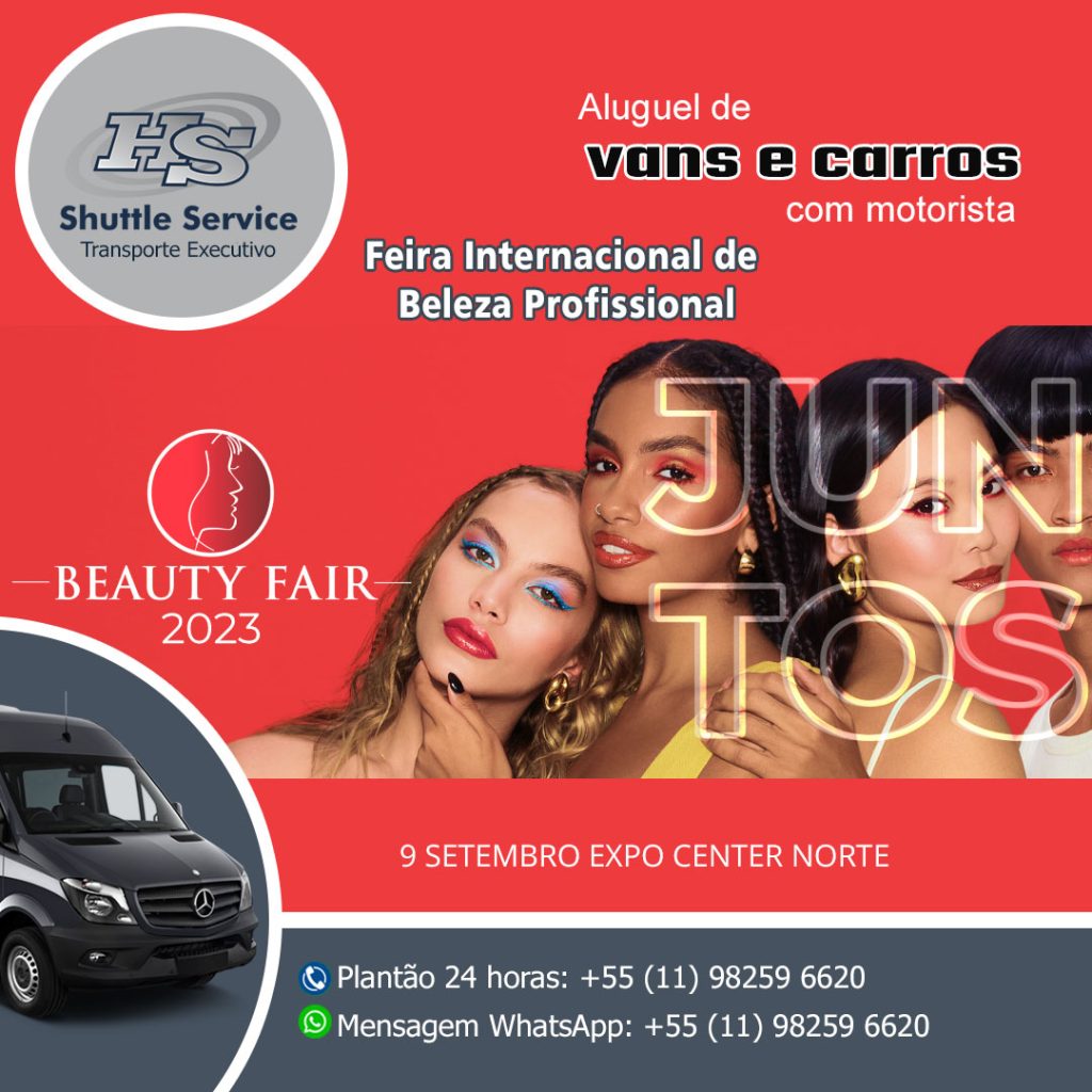 Aluguel de van para o Beauty Fair