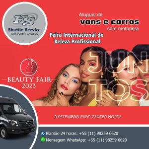 Aluguel de van para o Beauty Fair