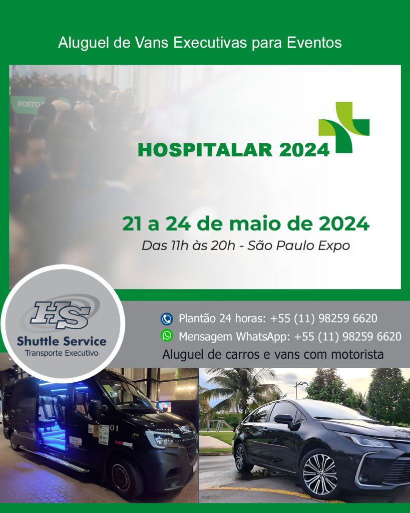 Aluguel de van para a Hospitalar 2024