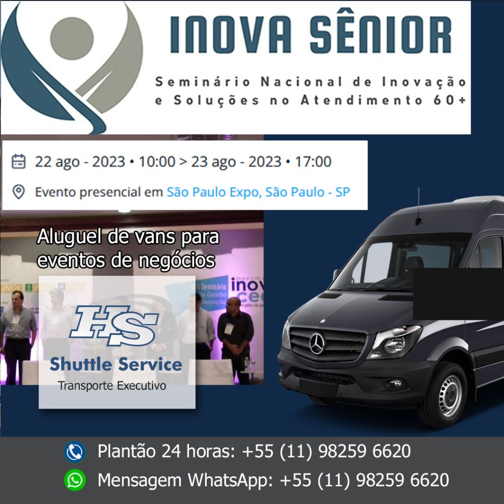 Aluguel de van para Inova Sênior