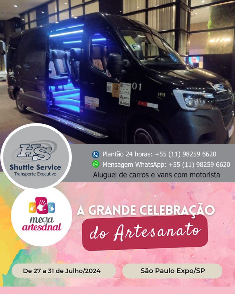 Alugar van para a Mega Artesanal