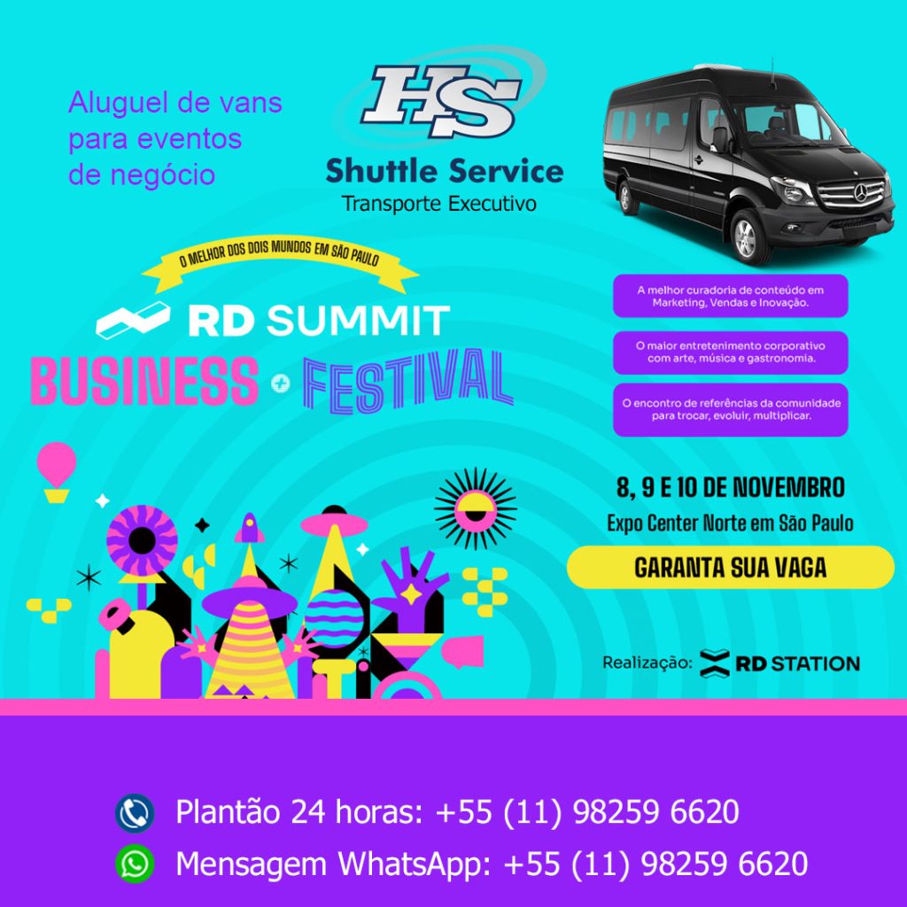 Aluguel de vans para RD Summit 2023