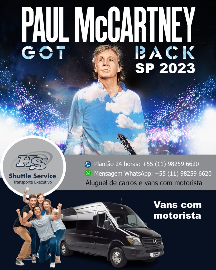van para show de Paul McCartney em São Paulo