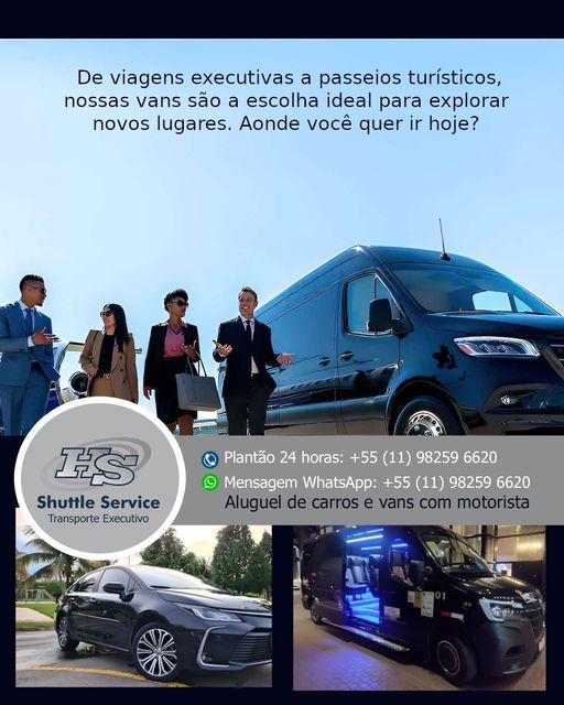 Viagens Executivas para Empresas: Oferecendo Eficiência e Conforto com a HS Shuttle Service.
