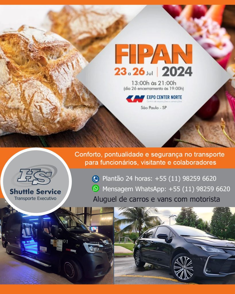 Aluguel de van para a Fipan 2024