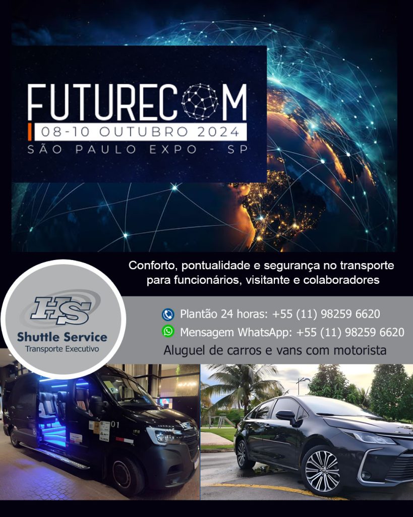 Aluguel de van para o Futurecom 2024