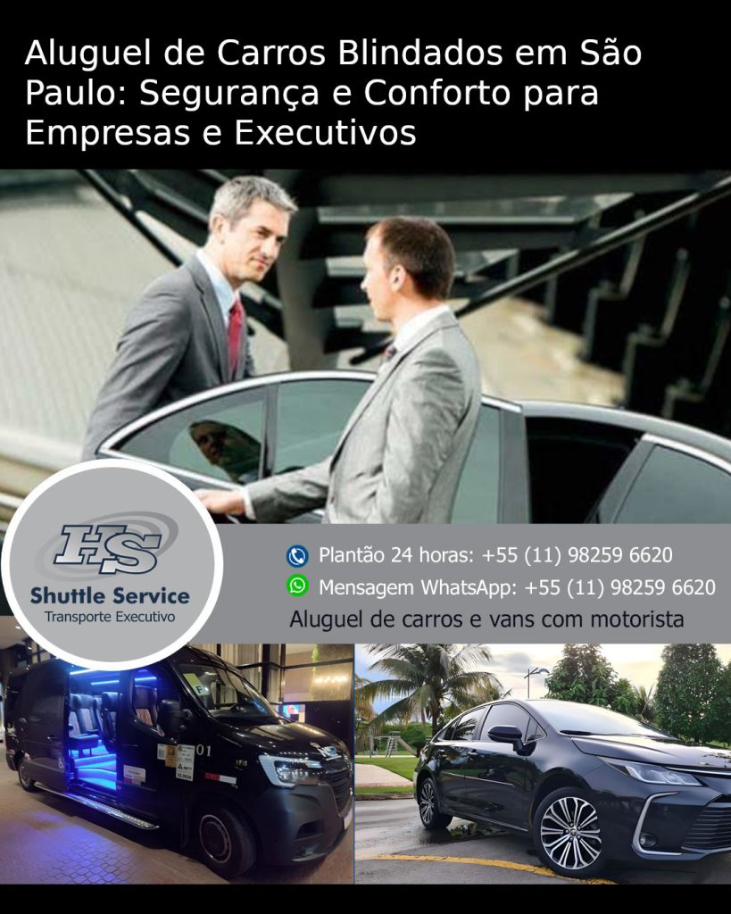 Aluguel de carros blindados em São Paulo