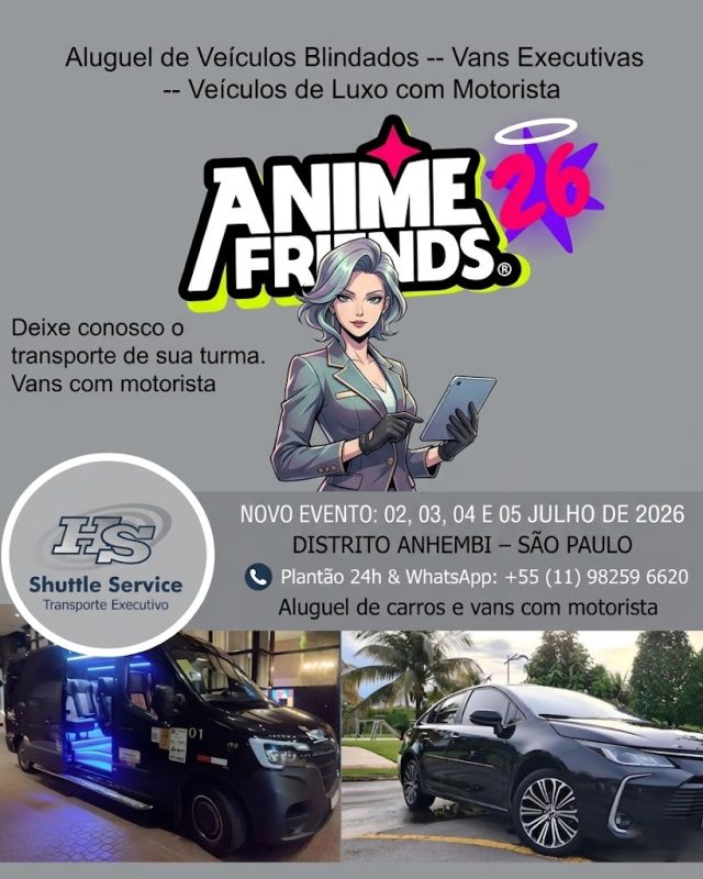 Aluguel de Van para o Anime Friends 2026