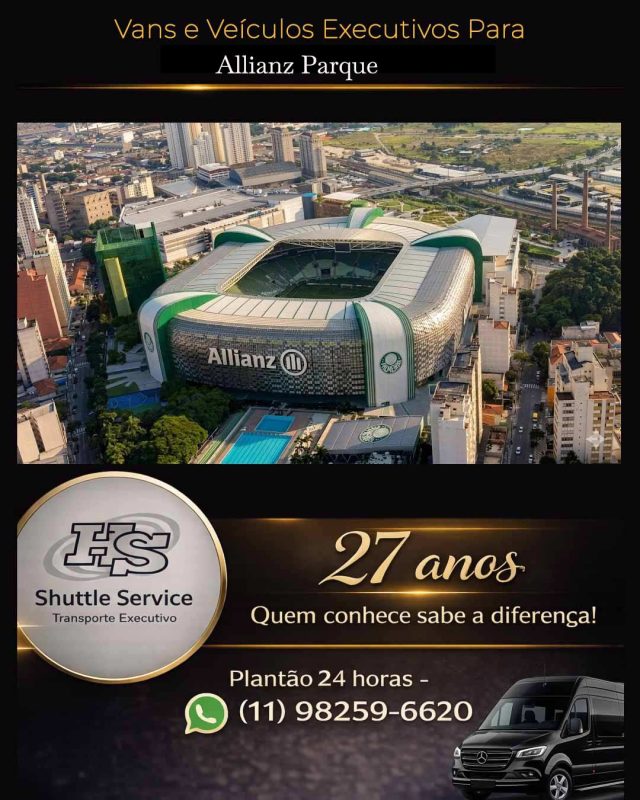 Aluguel de Vans para o Allianz Parque