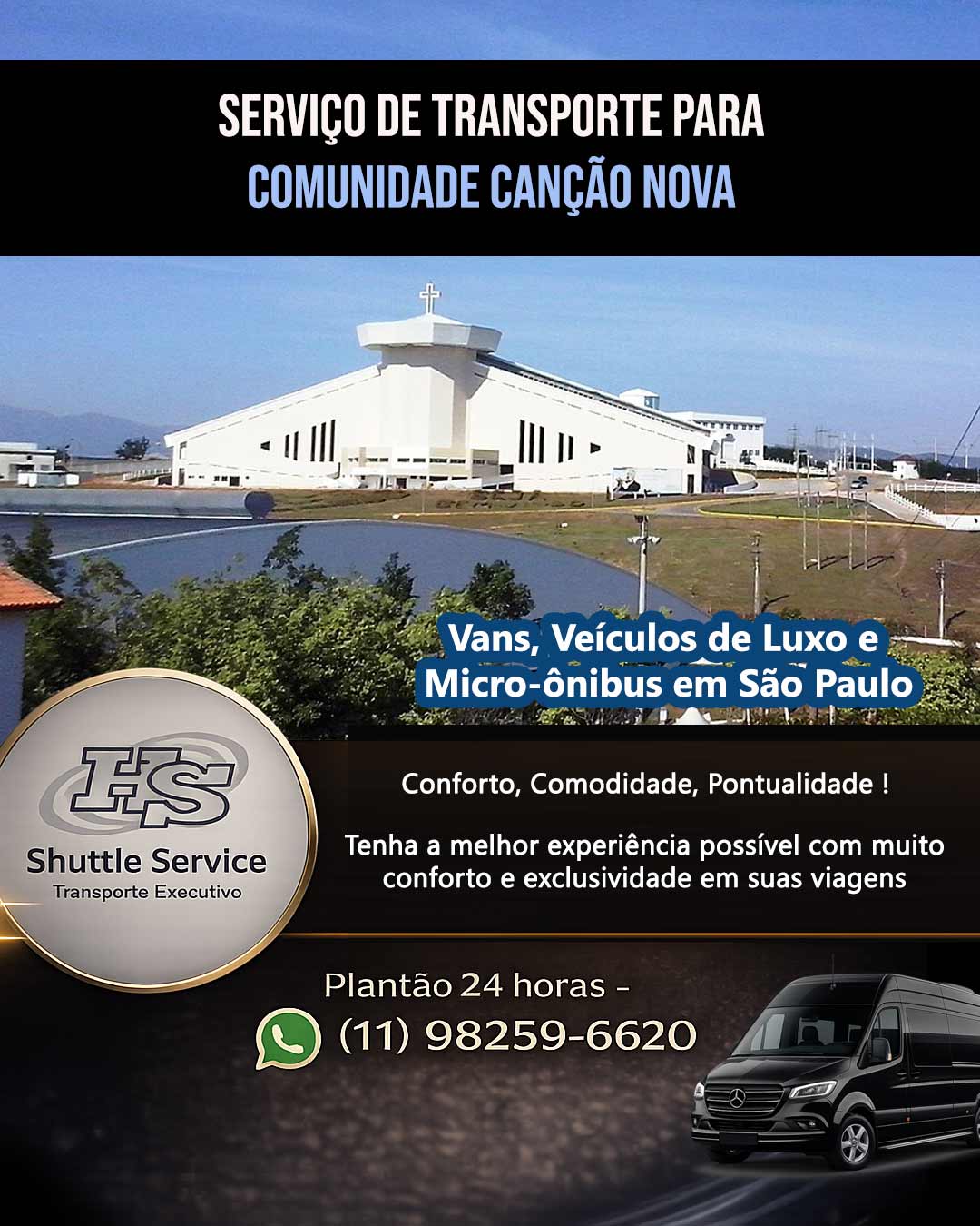 Aluguel de Van para Canção Nova (comunidade)